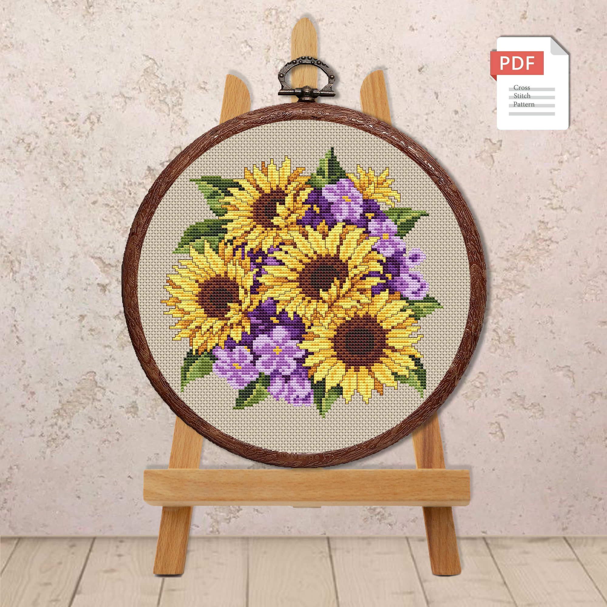 Sunflowers Cross Stitch Pattern #fl.133 - Image 2