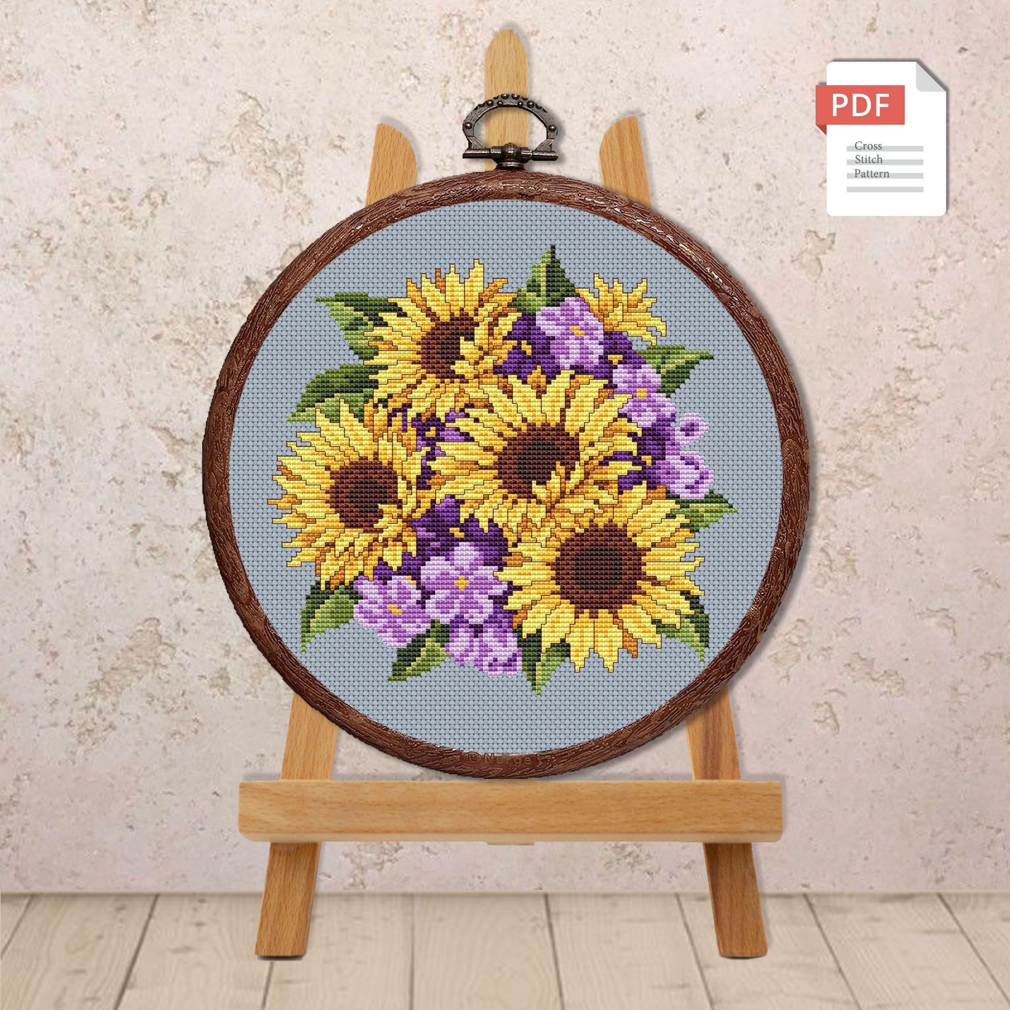 Sunflowers Cross Stitch Pattern #fl.133 - Image 3