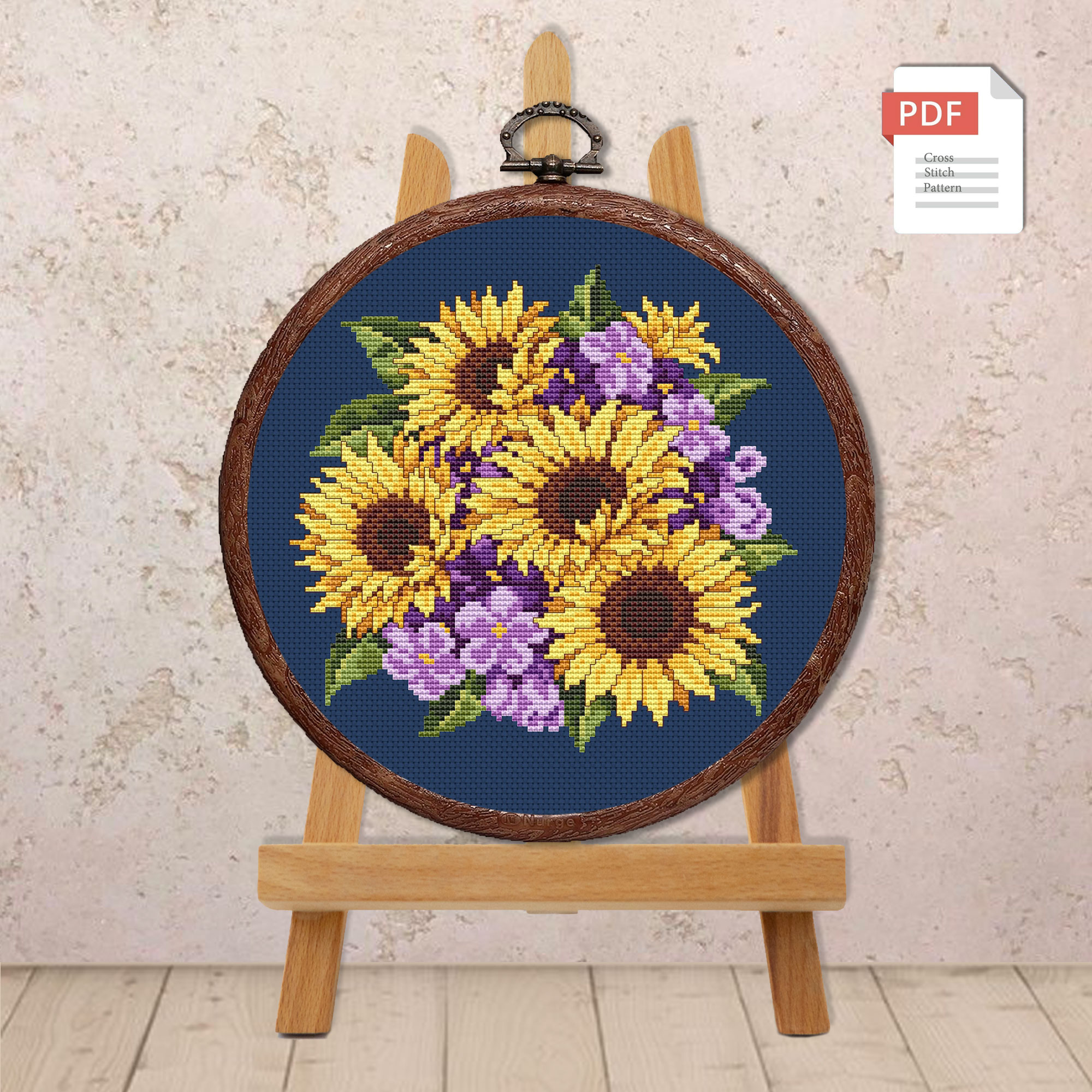 Sunflowers Cross Stitch Pattern #fl.133 - Image 4