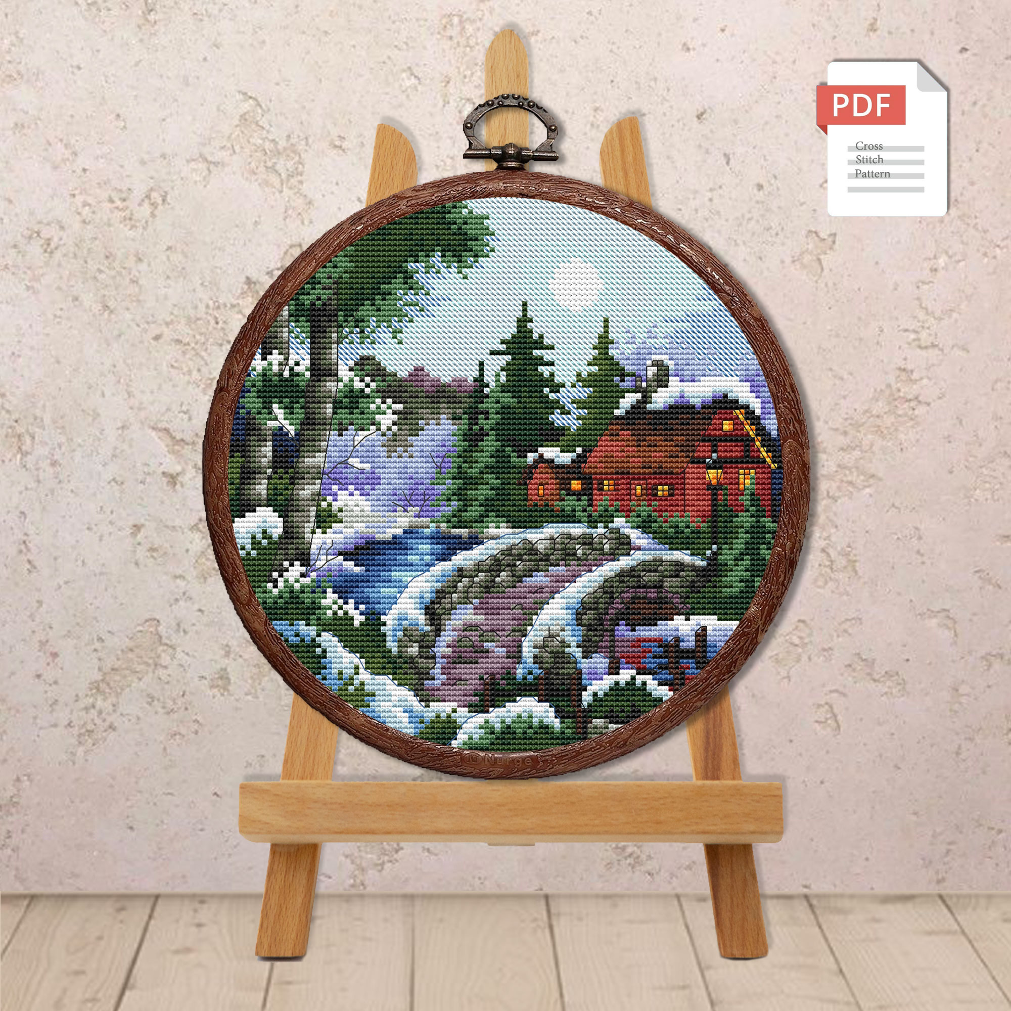 Winter Cross Stitch Pattern #nat.006 - Image 2