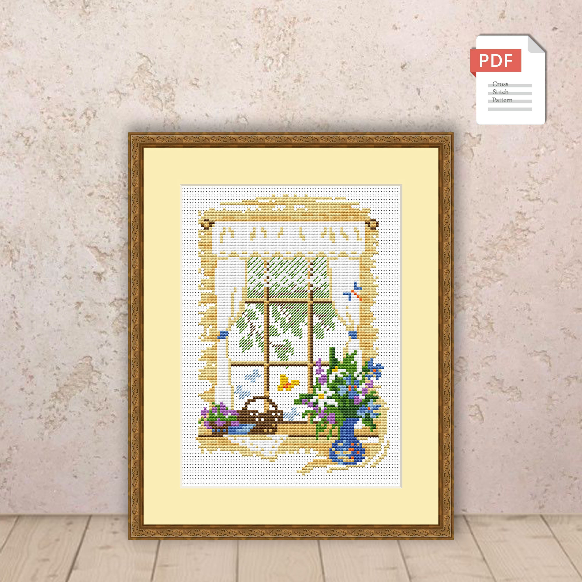 Set of 4 Seasons Cross Stitch Pattern #ssn005 - Image 3