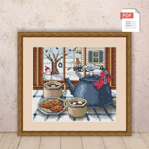 Winter Window Cross Stitch Pattern #ssn009