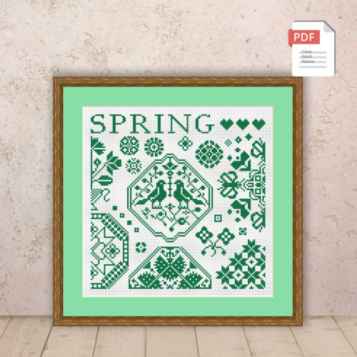 Spring Cross Stitch Pattern #ssn016