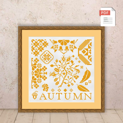 Autumn Cross Stitch Pattern #ssn018