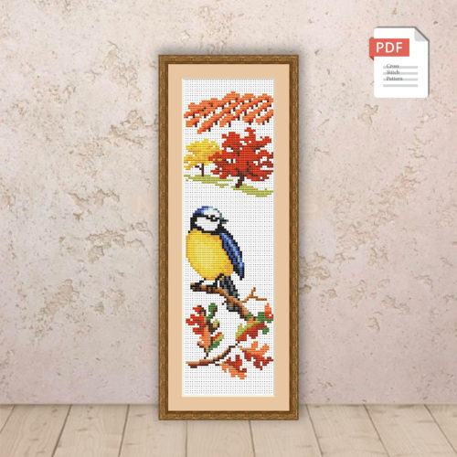 Autumn Birds Cross Stitch Pattern #ssn028