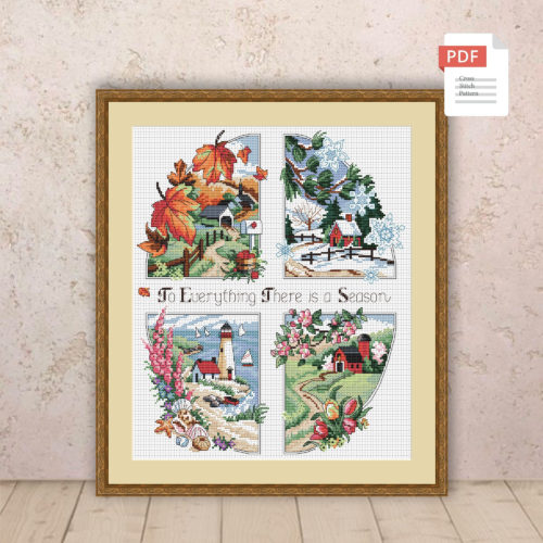 Four Seasons Cross Stitch Pattern #ssn224