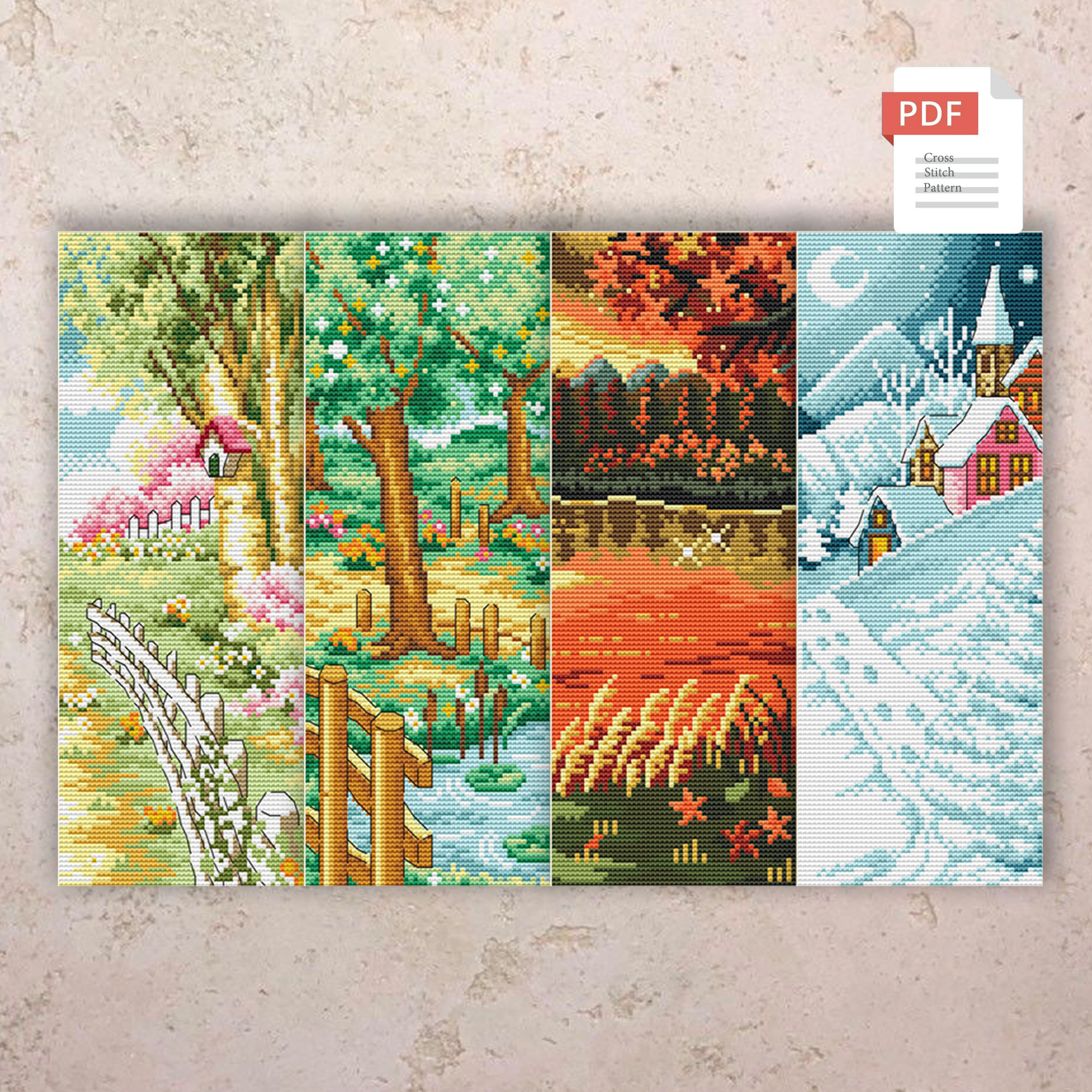 Spring Cross Stitch Pattern #ssn296 - Image 2